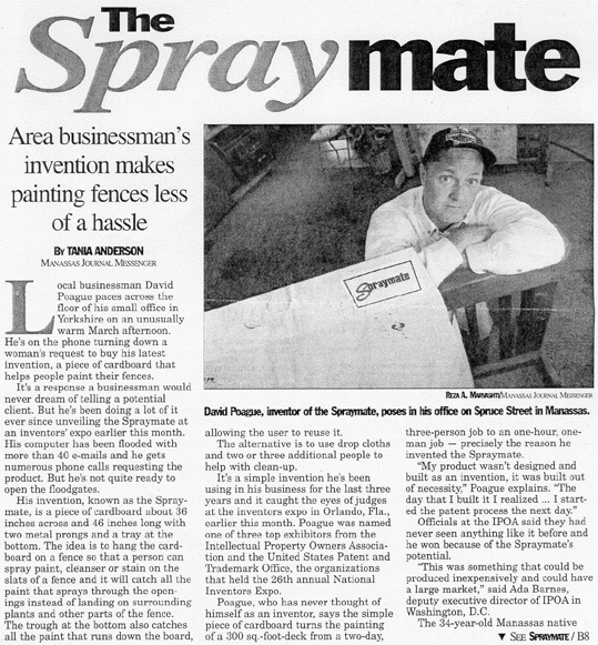 Manassas Journal Messenger Article